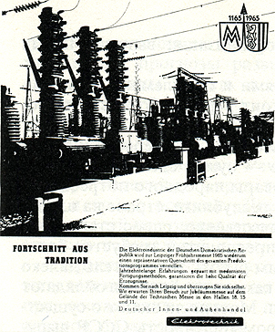Объявление фирмы 'Электротехник' (ГДР); пример использования фотографики