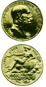 Австро-венгерская монета начала ХХ века