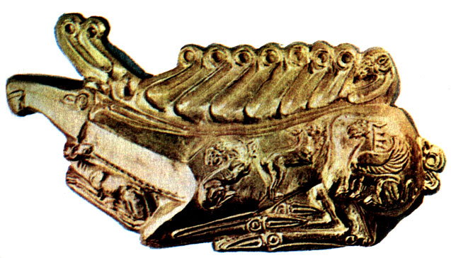 'Летящий олень' - золотое украшение из скифского захоронения в Крыму