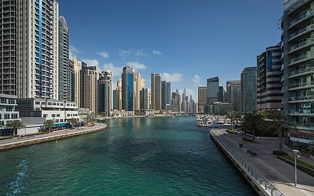   Dubai Marina: https://en.wikipedia.org/wiki/Emaar_Properties#/media/File:UAE_Dubai_Marina_img1_asv2018-01.jpg